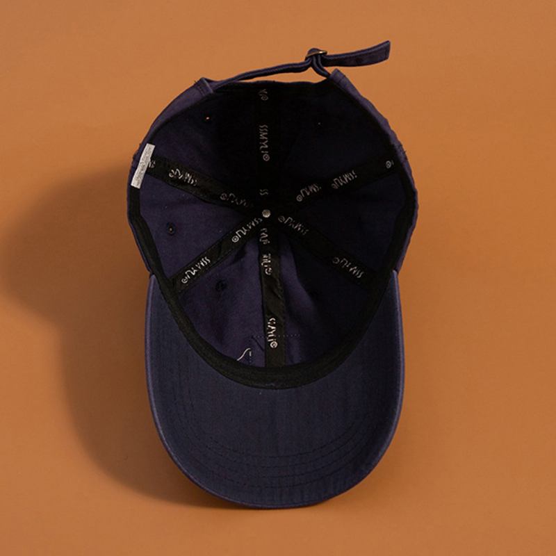 Unisex Bomull Massiv Mjuk Topp Baseballkeps Bokstäver Mönster Patch Mode Solskyddshatt