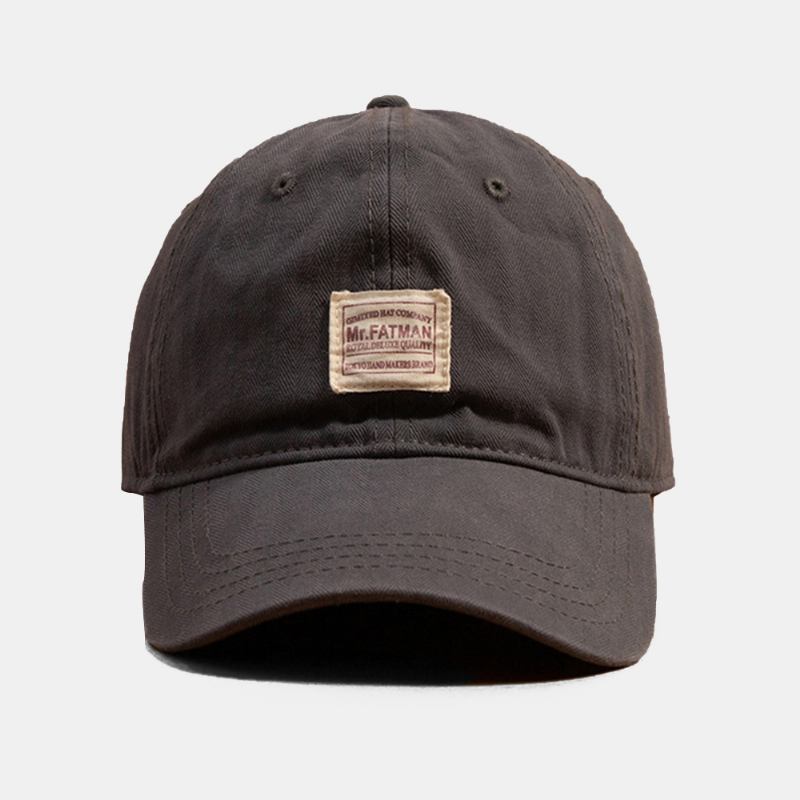 Unisex Bomull Massiv Mjuk Topp Baseballkeps Bokstäver Mönster Patch Mode Solskyddshatt