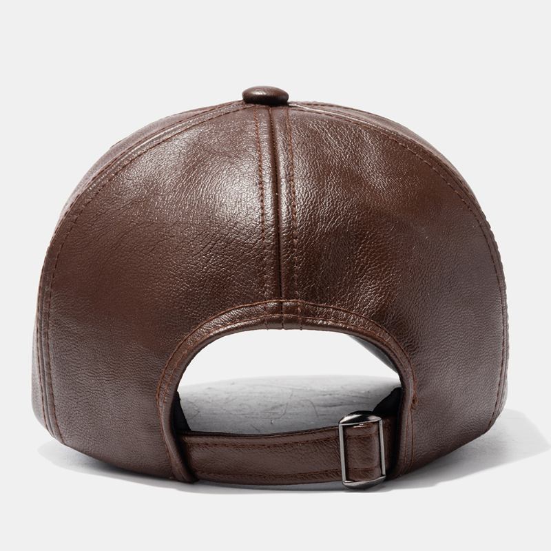 Unisex Konstläderhatt Utomhus Varm Casual Baseballkeps