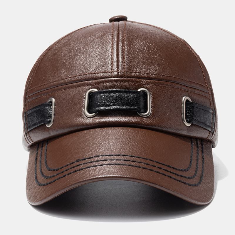 Unisex Konstläderhatt Utomhus Varm Casual Baseballkeps