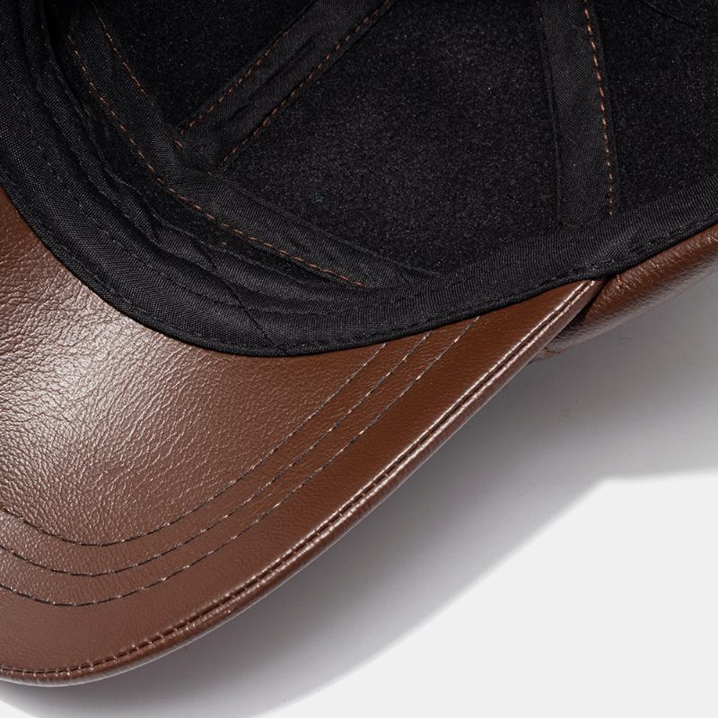 Unisex Konstläderhatt Utomhus Varm Casual Baseballkeps