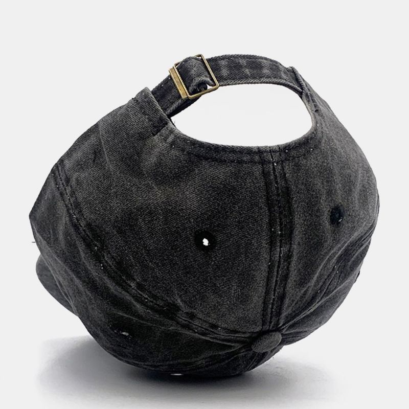 Unisex Made-gammal Justerbar Monterad Keps Bomull Bokstavssömmar Mode Baseball Keps