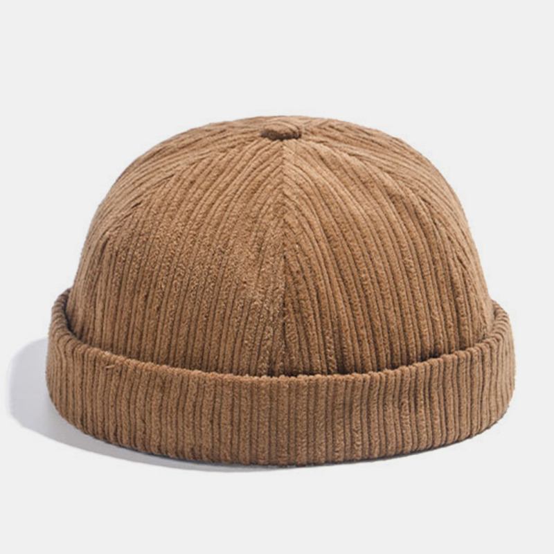 Unisex Manchesterpapper Flygplan Patch Stripe Hatt Höst Vinter Varm Justerbar Retro Brättelös Mössa Hyresvärd Keps Skalkeps