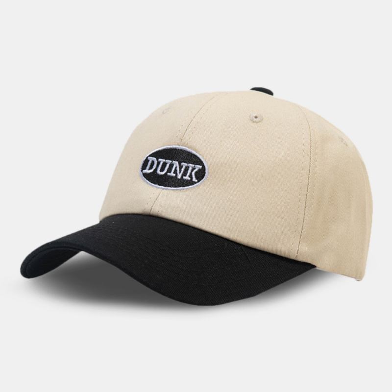 Unisex Sydd Lappbokstavsbroderi Basebollkeps Casual Wild Dome Justerbar Färgmatchande Toppmössa