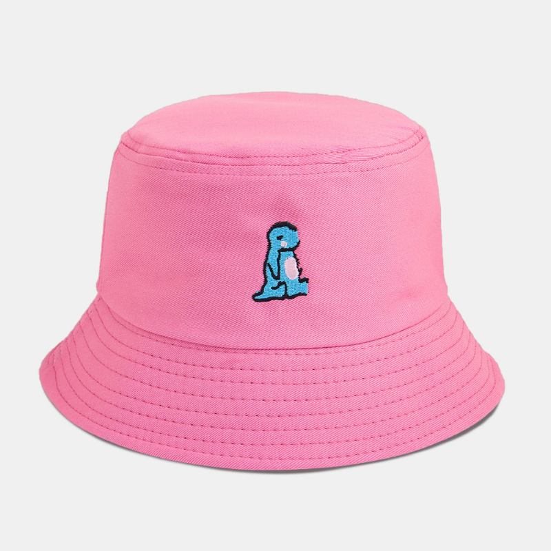 Unisex Tecknad Liten Dinosauriebroderi Solhatt Utomhus Casual Solskyddshatt