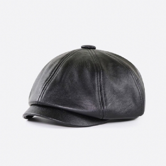 Vintage Målare Basker Åttkantig Hatt För Män