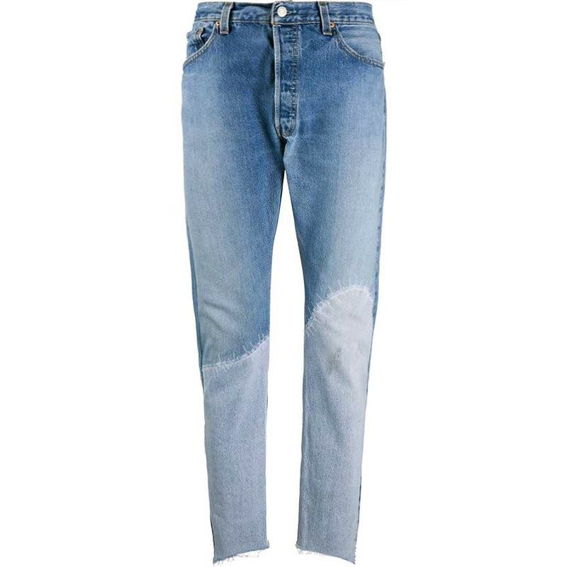 Mode Tungindustri Förstör Sömmar För Slimmade Jeans