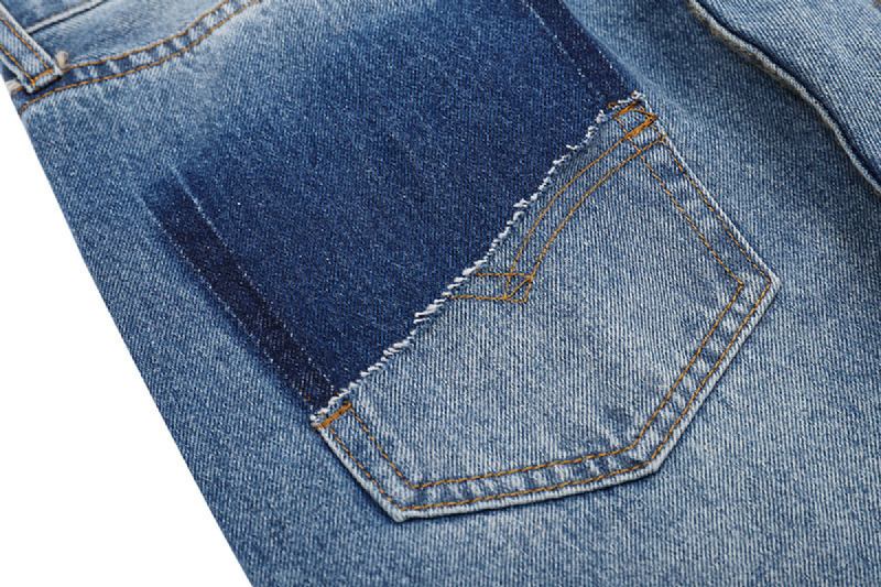 Mode Tungindustri Förstör Sömmar För Slimmade Jeans