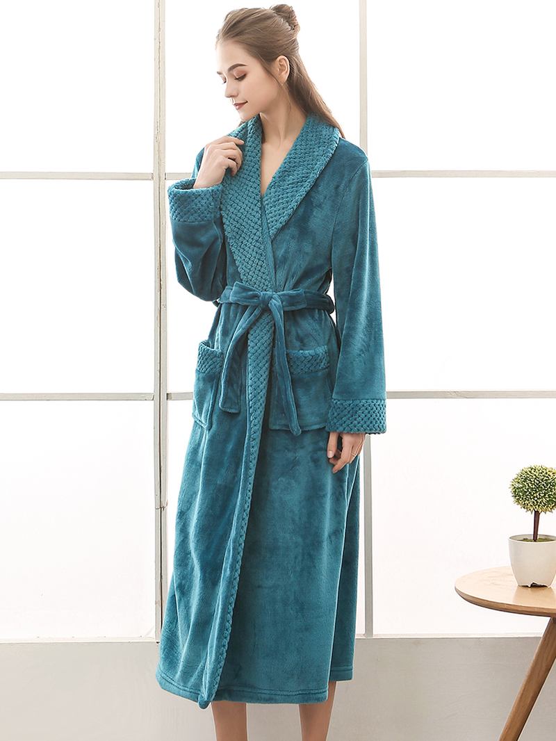 Plus Size Långärmad Nattlinne