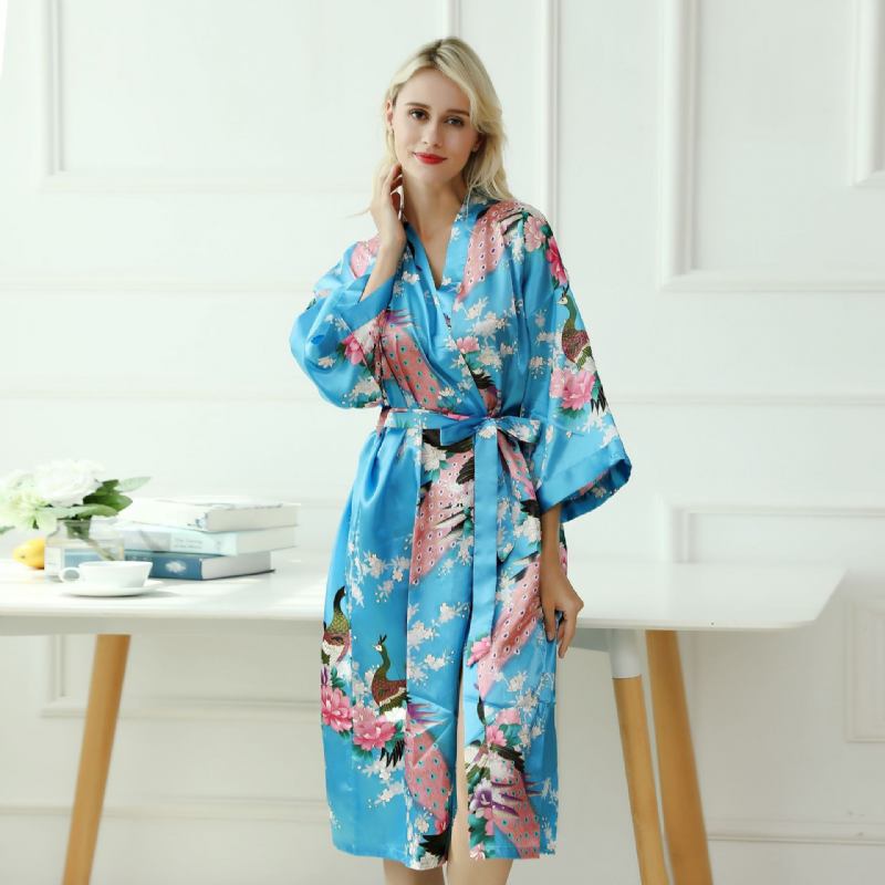 Pyjamas Med Påfågelmönster