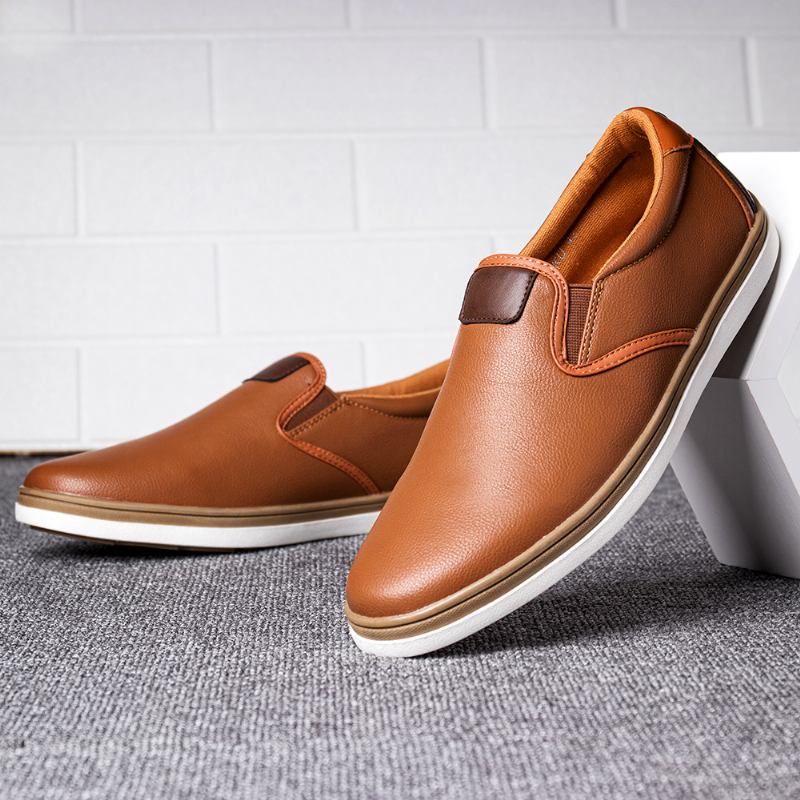 Herr Retro Mjuk Walking Sole Casual Business Loafers