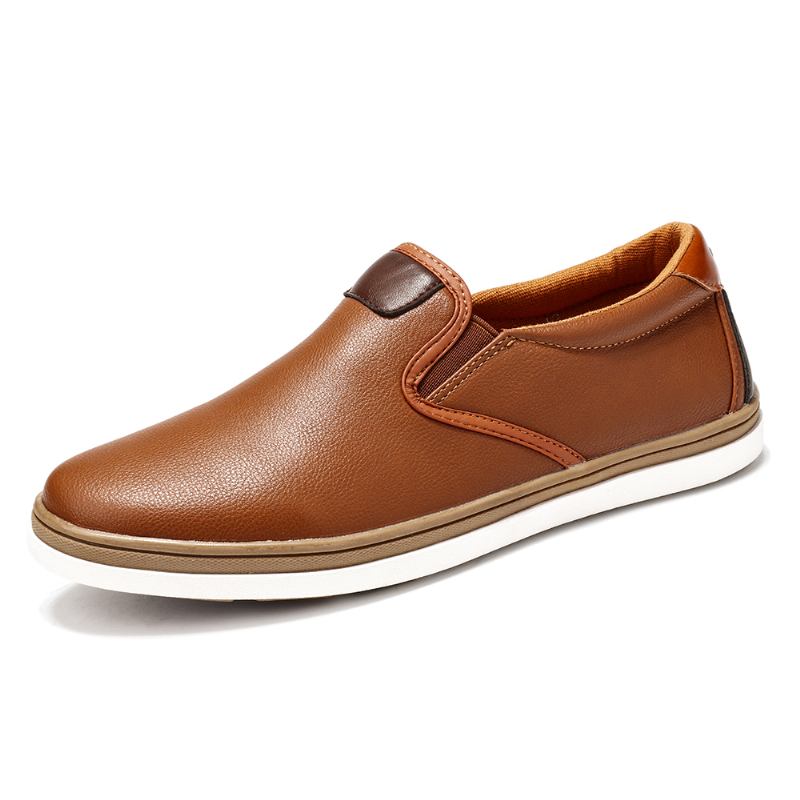Herr Retro Mjuk Walking Sole Casual Business Loafers