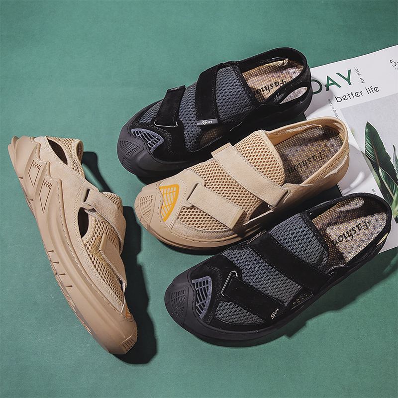 Män Andas Mesh Halkbeständig Casual Flats Skor