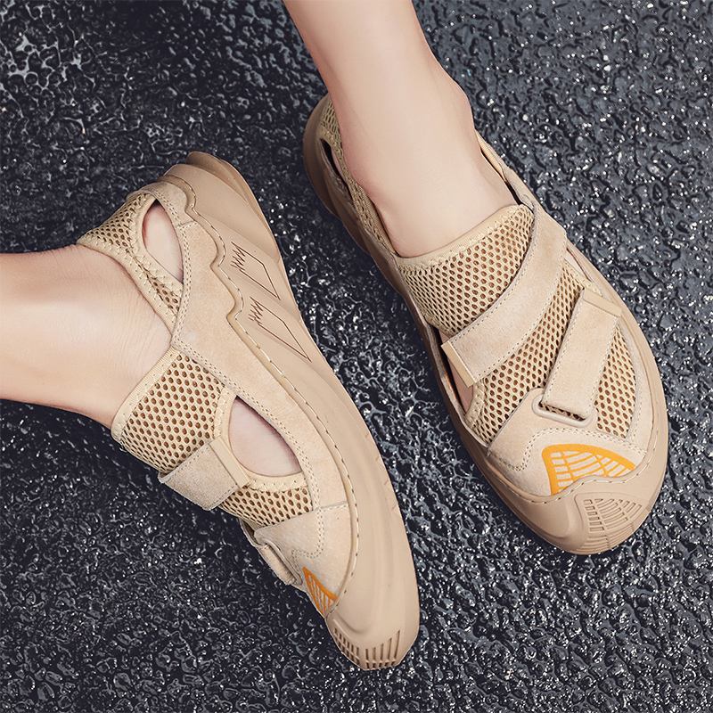 Män Andas Mesh Halkbeständig Casual Flats Skor