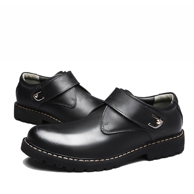 Män Brittisk Stil Handgjorda Kohud Läder Bärbara Business Casual Skor