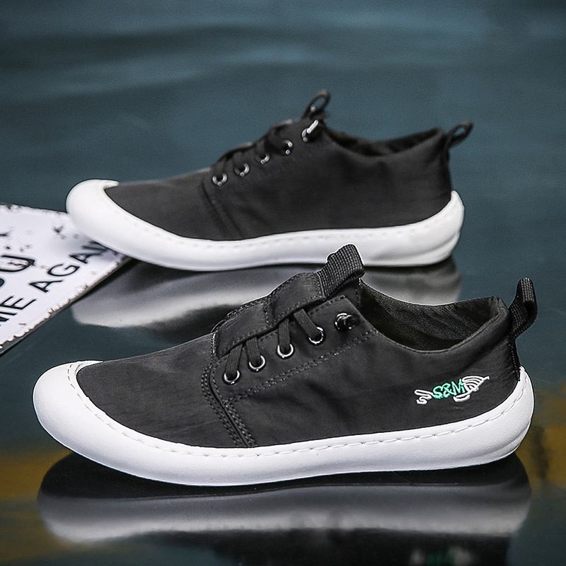 Män Ice Silk Cloth Anti-halk Andas Snabbtorkande Casual Shoes