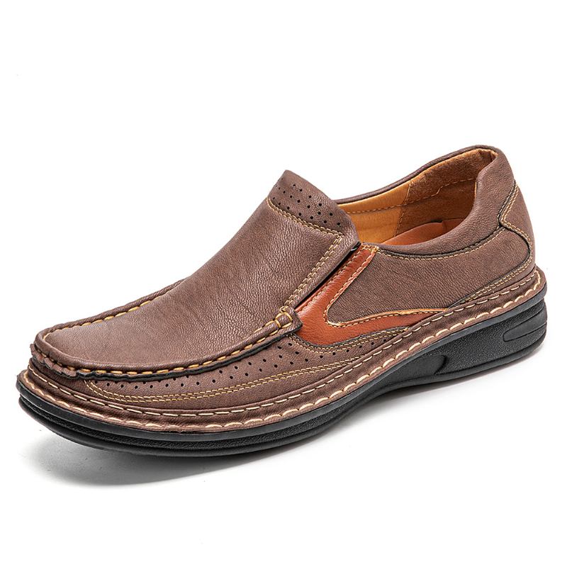 Män Mesh Andas Halkbeständig Mjuk Sula Slip-on Casual Skor