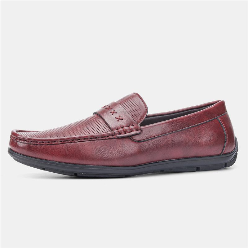 Män Microfiber Läder Andas Mjuk Sula Slip On Vintage Casual Driving Skor