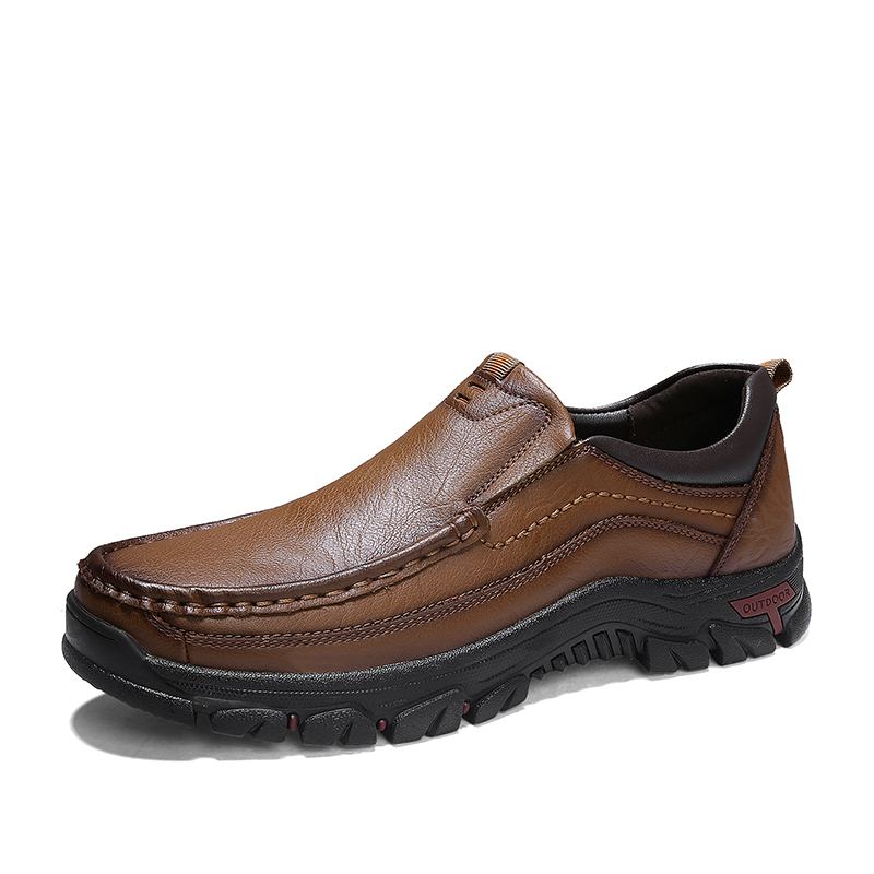 Män Mjuk Kohud Halkbeständig Sula Daily Business Casual Loafers
