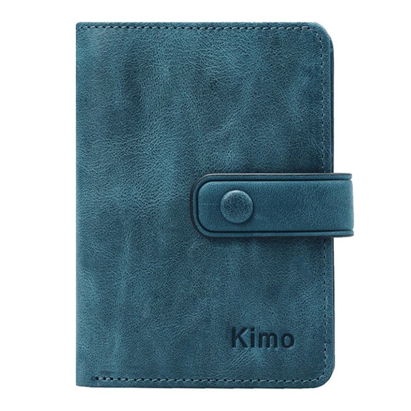 12 Kortplatser Damer I Äkta Läder Minimalistisk Elegant Kort Plånbok Korthållare