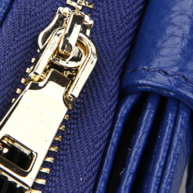 Äkta Läder Unisex 10 Kortplats Plånbok Mode Hasp Korthållare