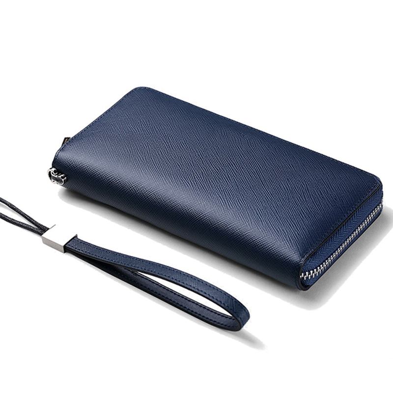 Blockerande Säker Kortplånbok Clutch Zip-korthållare Organizer Rymmer 35 Kort
