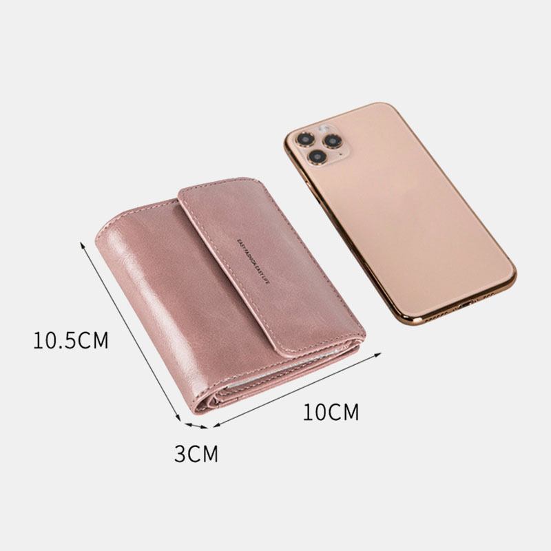 Kvinnor Retro Mni Bifold Multi-card Slot Korthållare Plånbok