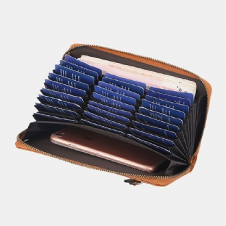 Kvinnor Som Blockerar Lång Plånbok Korthållare Dragkedja Clutches Bag