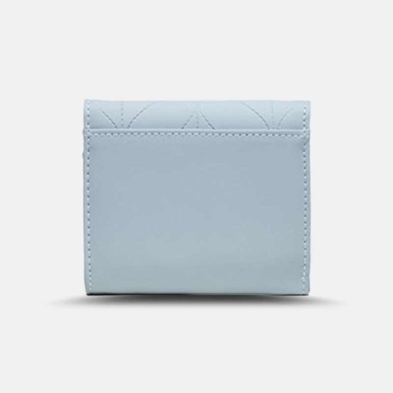 Kvinnor Trifold Kort Plånbok Leaf Line Design Enkel Hopfällbar Pengar Clip Multi-card Slot Korthållare
