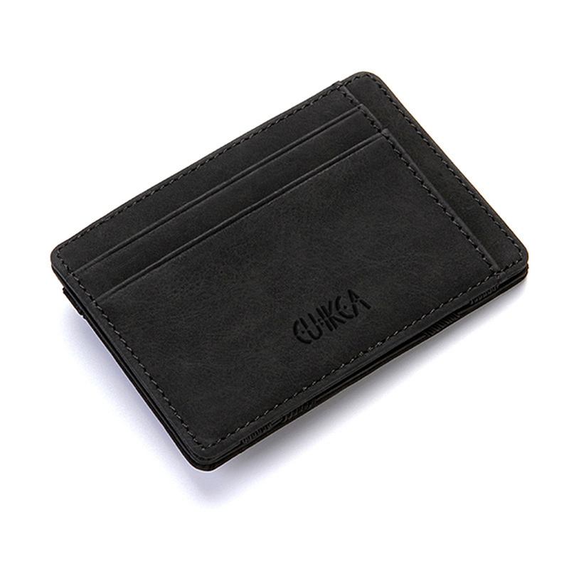 Män Konstläder Creative Magic Wallet Dragkedja Myntväska
