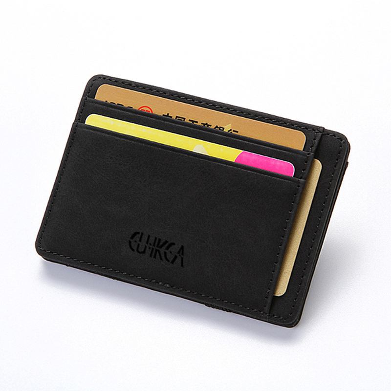 Män Konstläder Creative Magic Wallet Dragkedja Myntväska