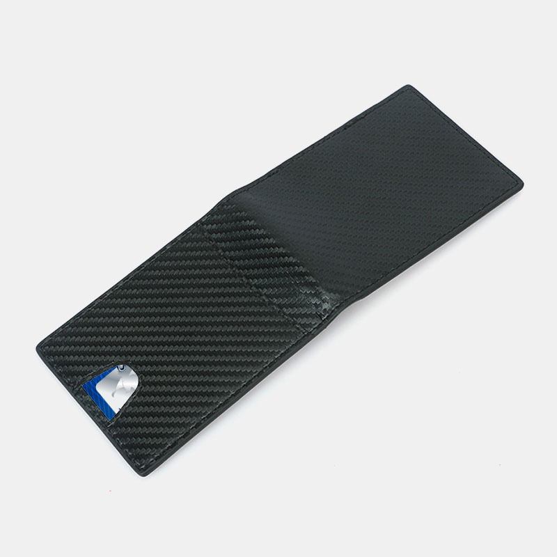 Män Multifunktion Business Carbon Fiber Us Dollar Klippkort Handel Korta Multi-card Slots Plånbok