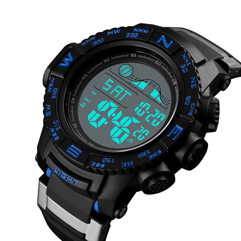 Chrono Självlysande Klocka Datum Vecka Display Digital Klocka