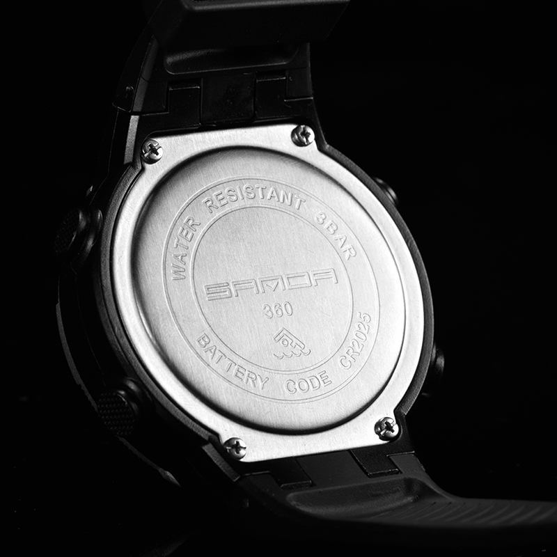 Digital Watch Herr Mode Silikon Armband Kalender Lysande Display Utomhus Sport Watch