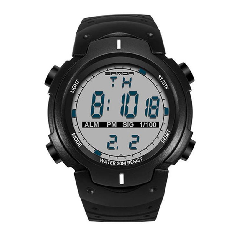Digital Watch Luminous Motion Timing Stoppur Kalender Alarm Watch Outdoor Sport Watch