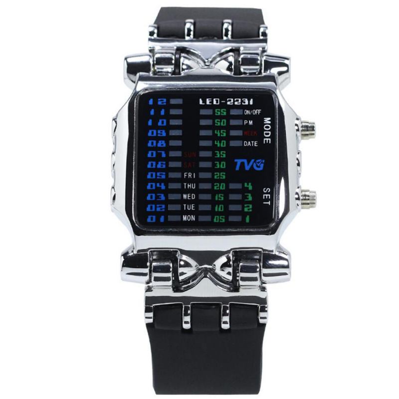 Led-skärm Creative Watch Modeabla Elektroniska Digitala Klockor