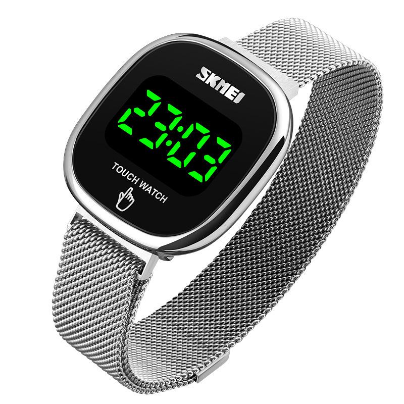 Mode Män Klocka Datum Display Led-ljus Vattentät Touch Key Digital Watch