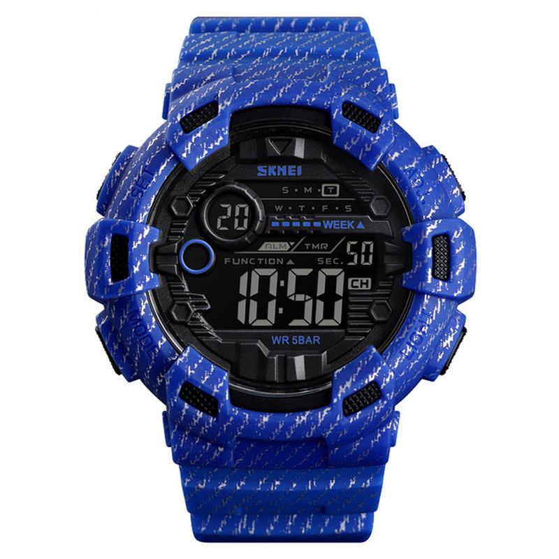 Vecka Display Alarm Cowboy Vattentät Sport Män Digital Watch