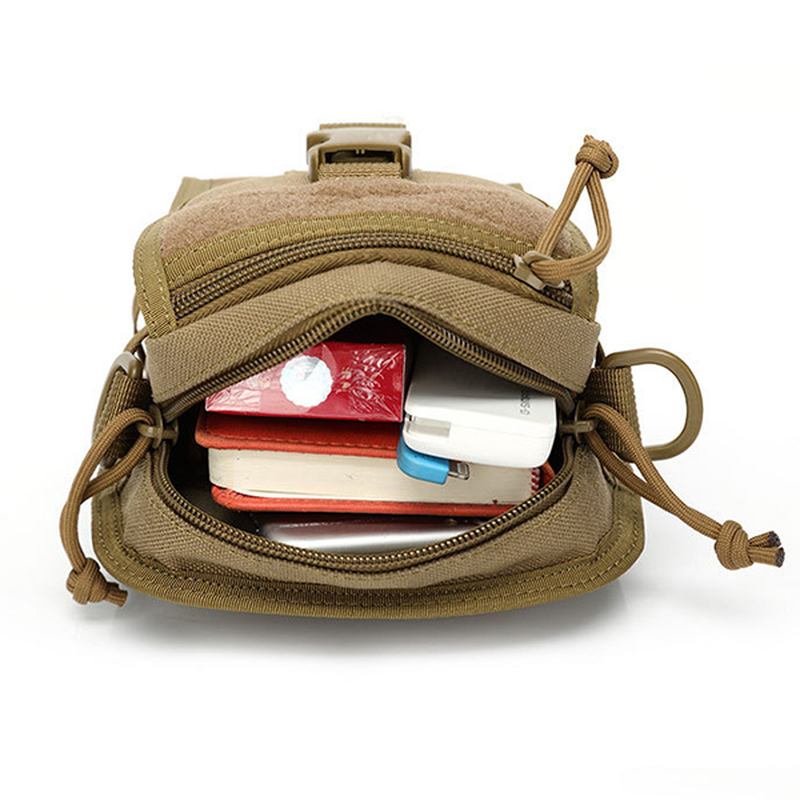 Army Style Nylon Taktisk Herr Axelväska Messenger Bag För Sport Resor Vandring