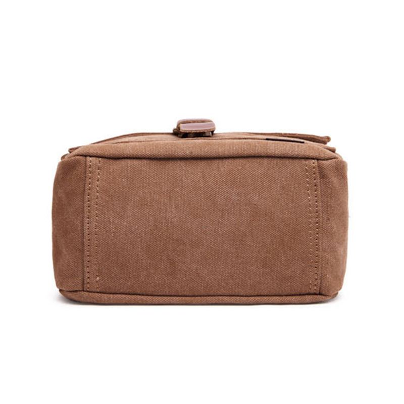 Canvas Fritid Axelväska Messenger Bag För Män