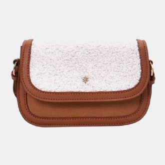 Dam Lammhår Vinter Crossbody Bag Axelväska