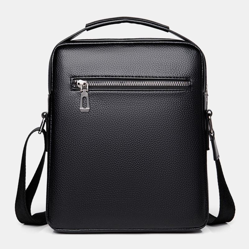 Herr Konstläder Busienss Retro Multi-carry Handväska Crossbody Bag