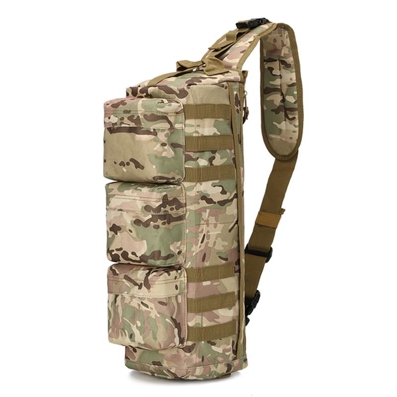 Herr Nylon Tactical Outdoor Sport Cs Crossbody Bag Vandring Bröstväska