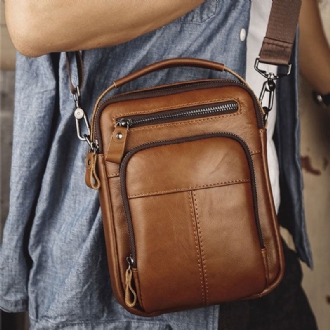 Herr Retro 6.5 Tums Telefonväska Med Flera Fickor Midjeväska Baksida Stöldskyddsfickor Crossbody-väskor Bältesväska