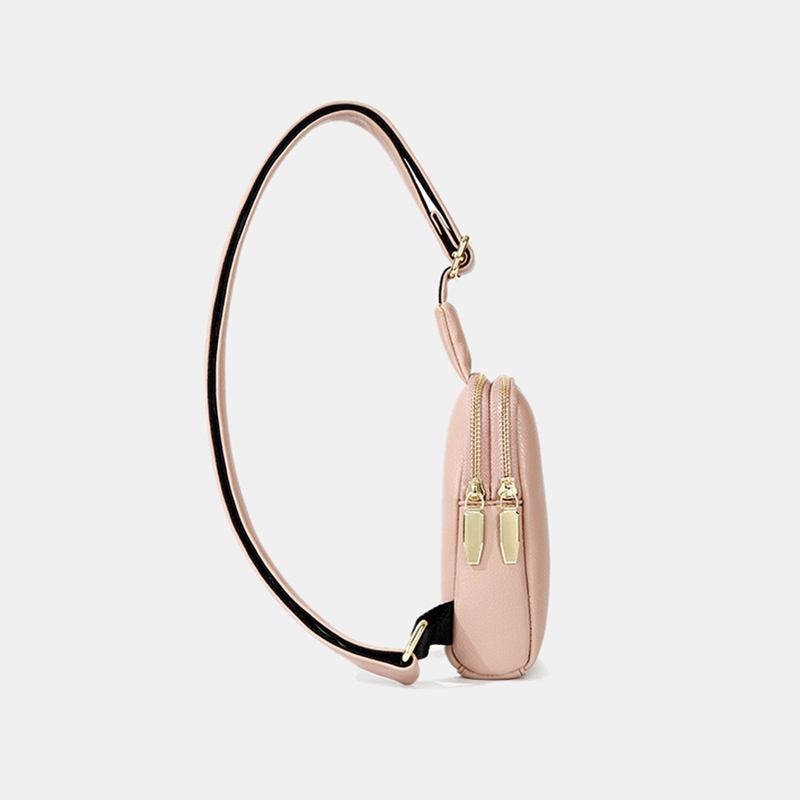 Kvinnor 4 Kortplatser 6.5 Tums Telefonhållare Solid Casual Chest Bag Crossbody Bag
