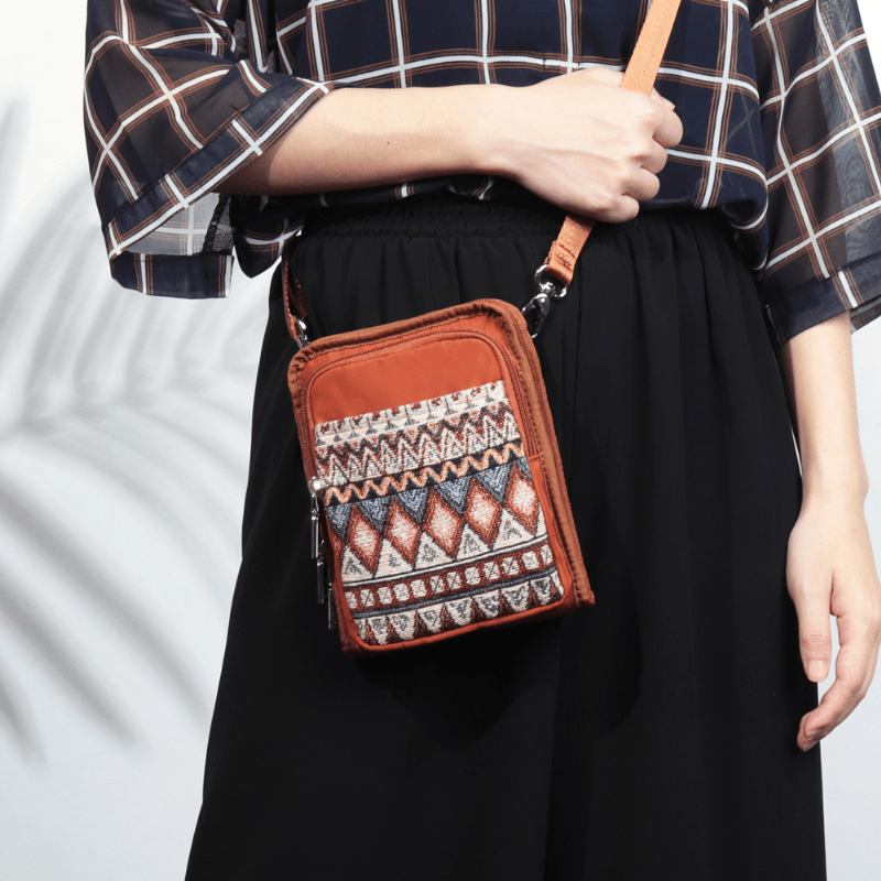 Kvinnor Canvas Bohemian Shoulder Crossbody Bag
