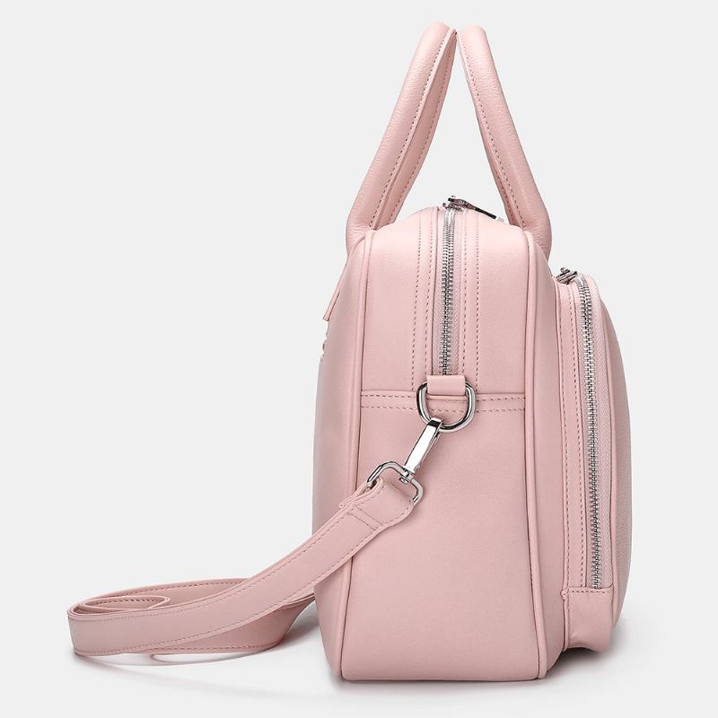 Kvinnor Designer Resebärbar Datorväska Solid Crossbody-väska