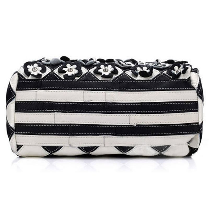 Kvinnor Elegant Blommor Patchwork Crossbody Bag Handväska