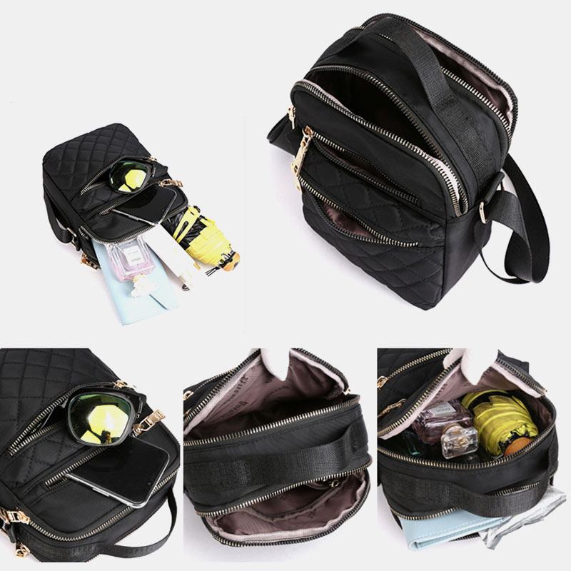 Kvinnor Med Stor Kapacitet Vattentät Handväska Med Flera Fickor Axelväska Crossbody-väska