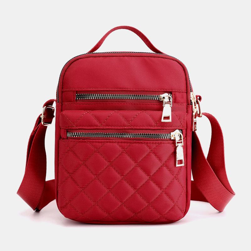 Kvinnor Med Stor Kapacitet Vattentät Handväska Med Flera Fickor Axelväska Crossbody-väska